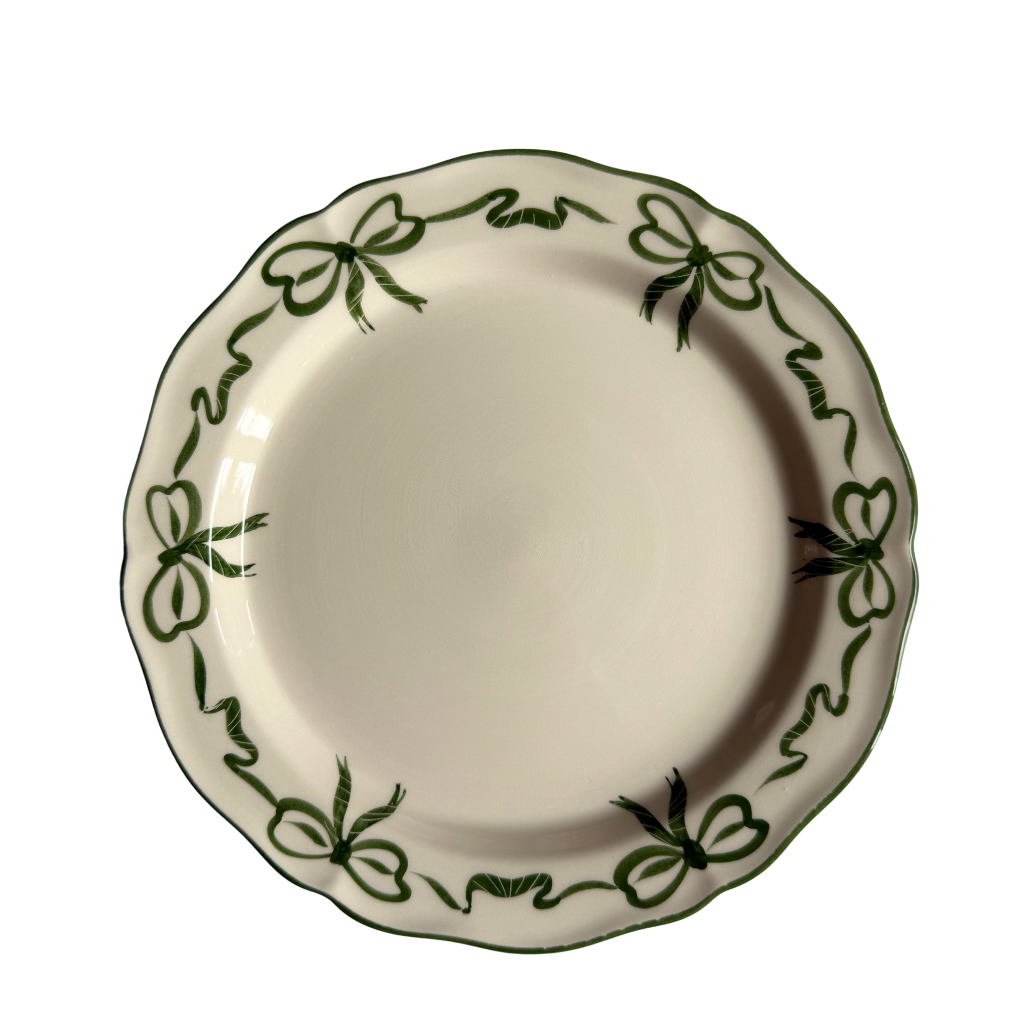 Fiocco Dinner Plate, Green, Set of 4