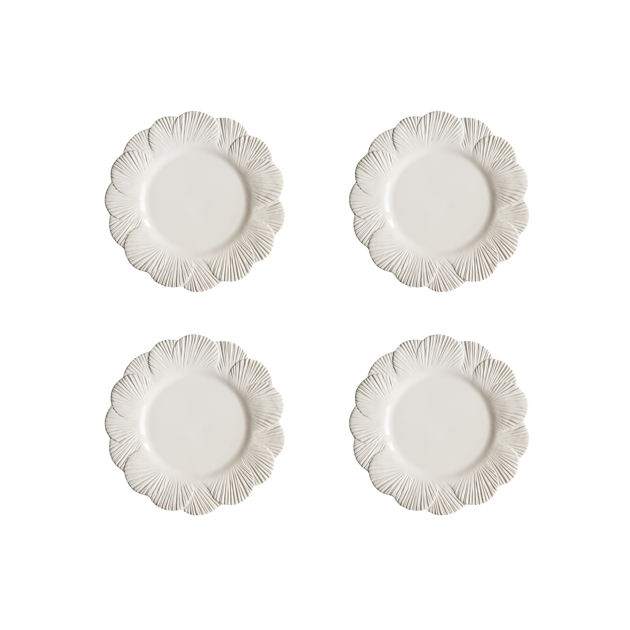 Laguna Dinner Plate, Linen, Set of 4 - Skye McAlpine Tavola