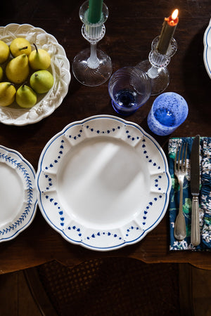 Aeneas Dinner Plate, Blue - Skye McAlpine Tavola
