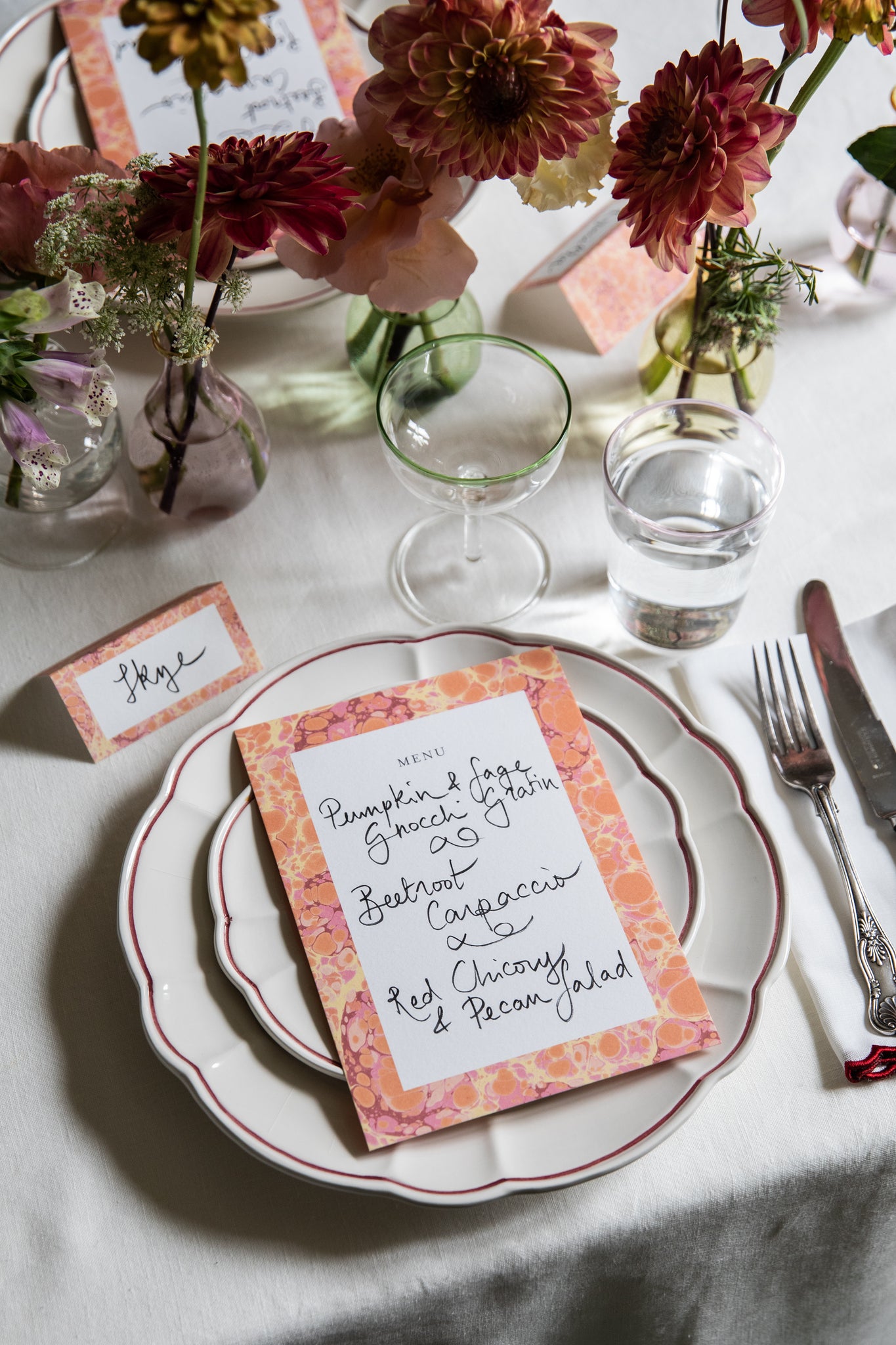 Menu & Placecards, Set of 6 - Skye McAlpine Tavola