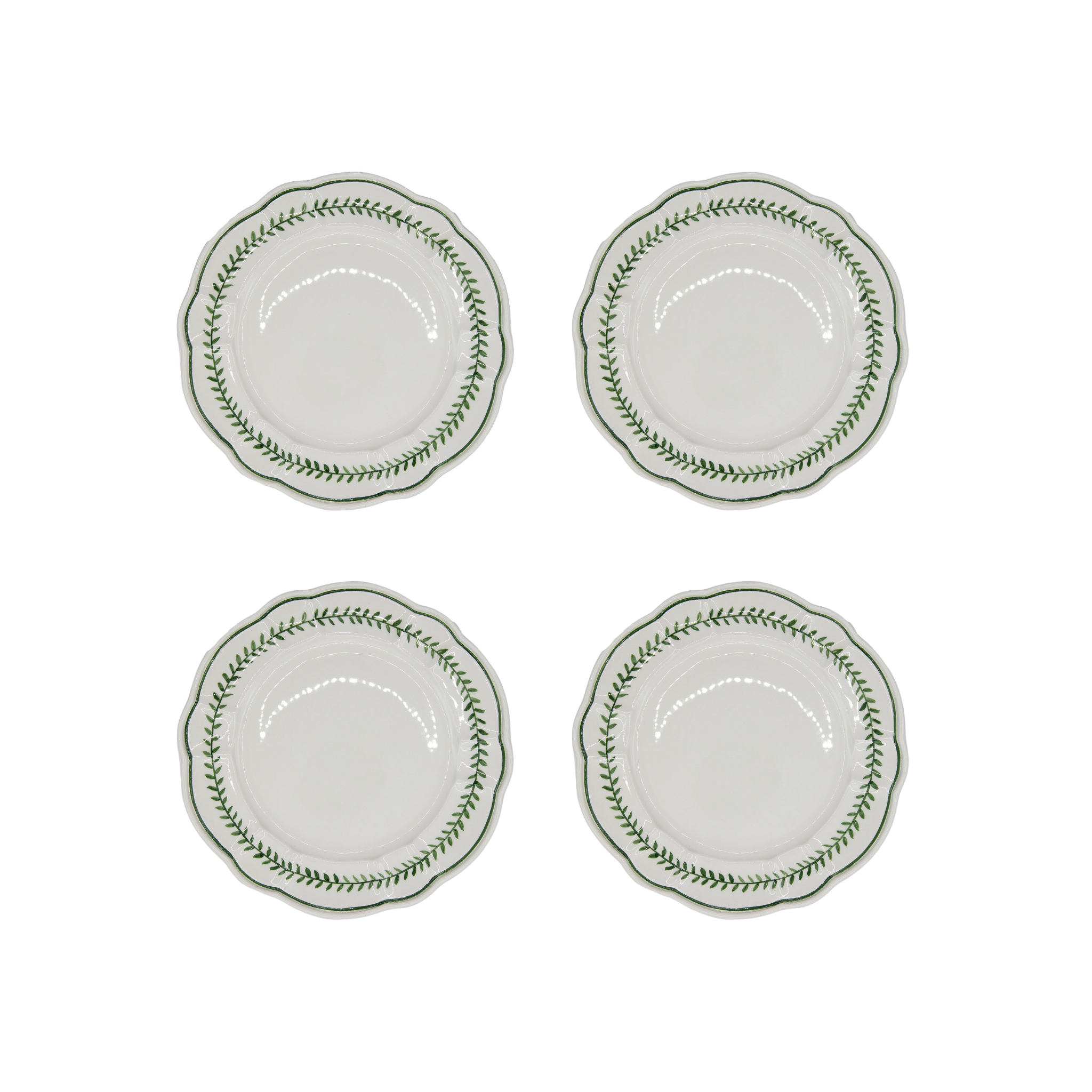 Achille Side Plate, Green, Set of 4 - Skye McAlpine Tavola