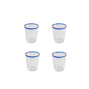 Sea Blue Tumblers, Set of 4 - Skye McAlpine Tavola