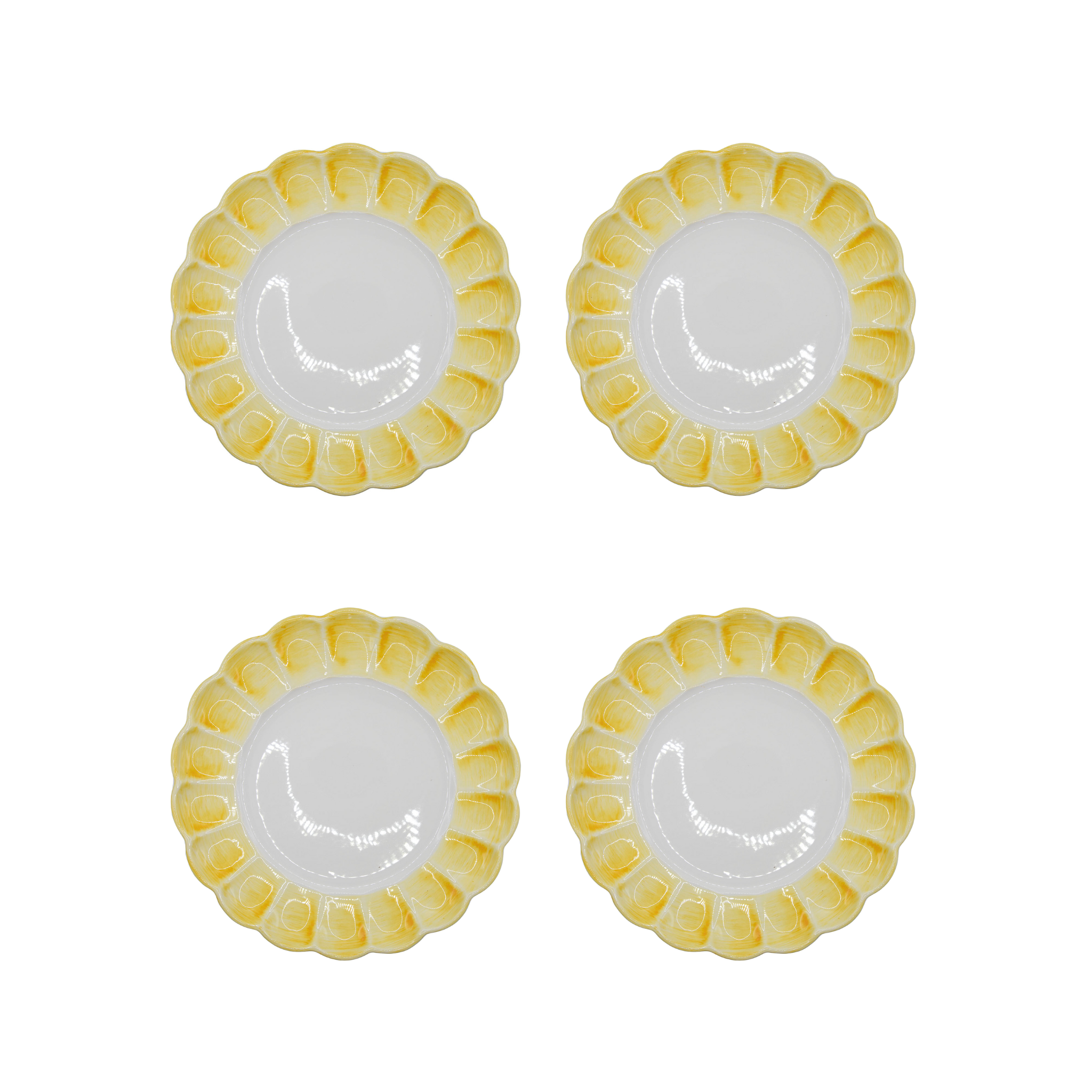 Lido Dinner Plate, Yellow, Set of 4 - Skye McAlpine Tavola