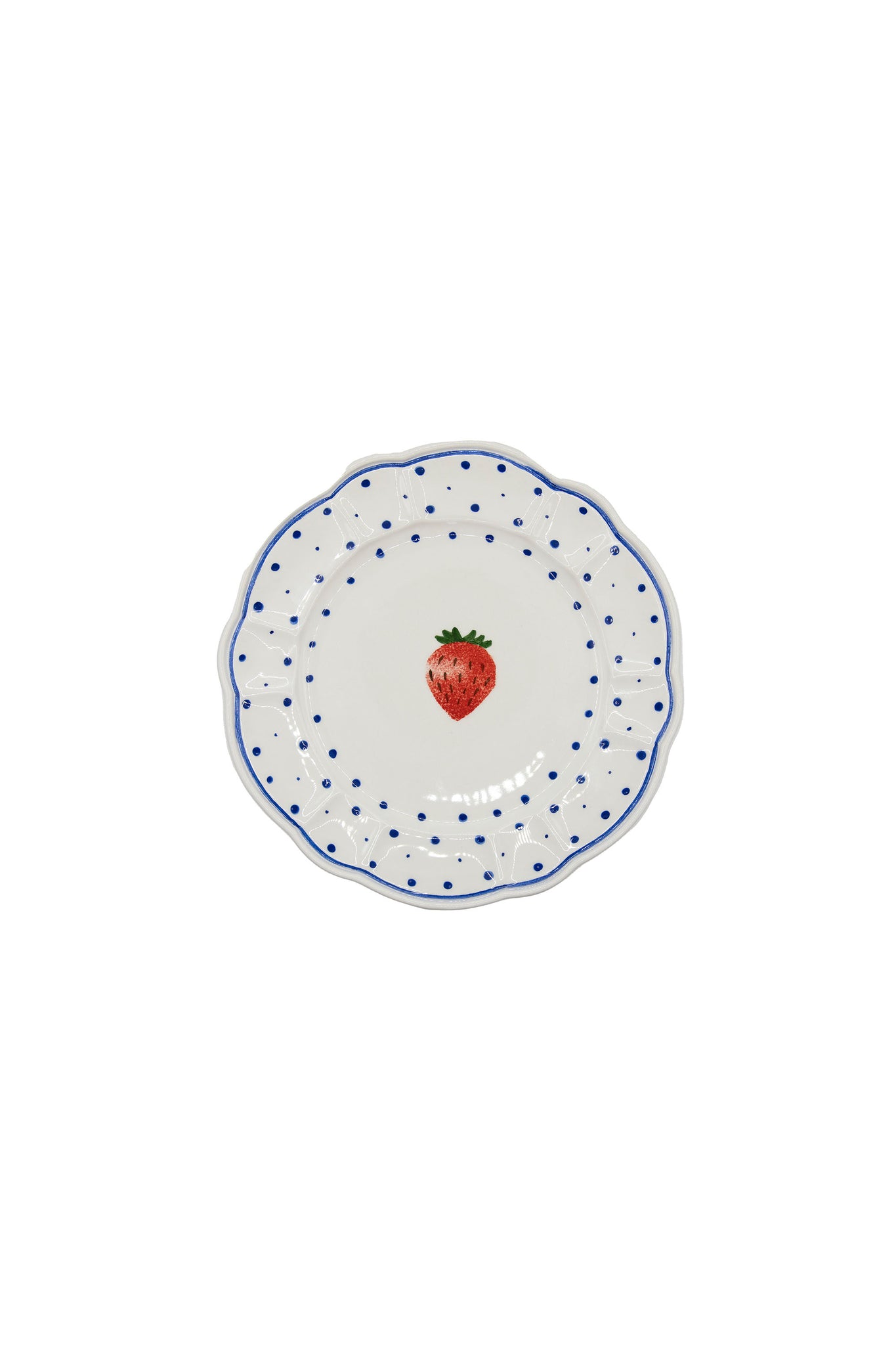 Tutti Frutti Polka Dot Side Plate, Strawberry - Skye McAlpine Tavola