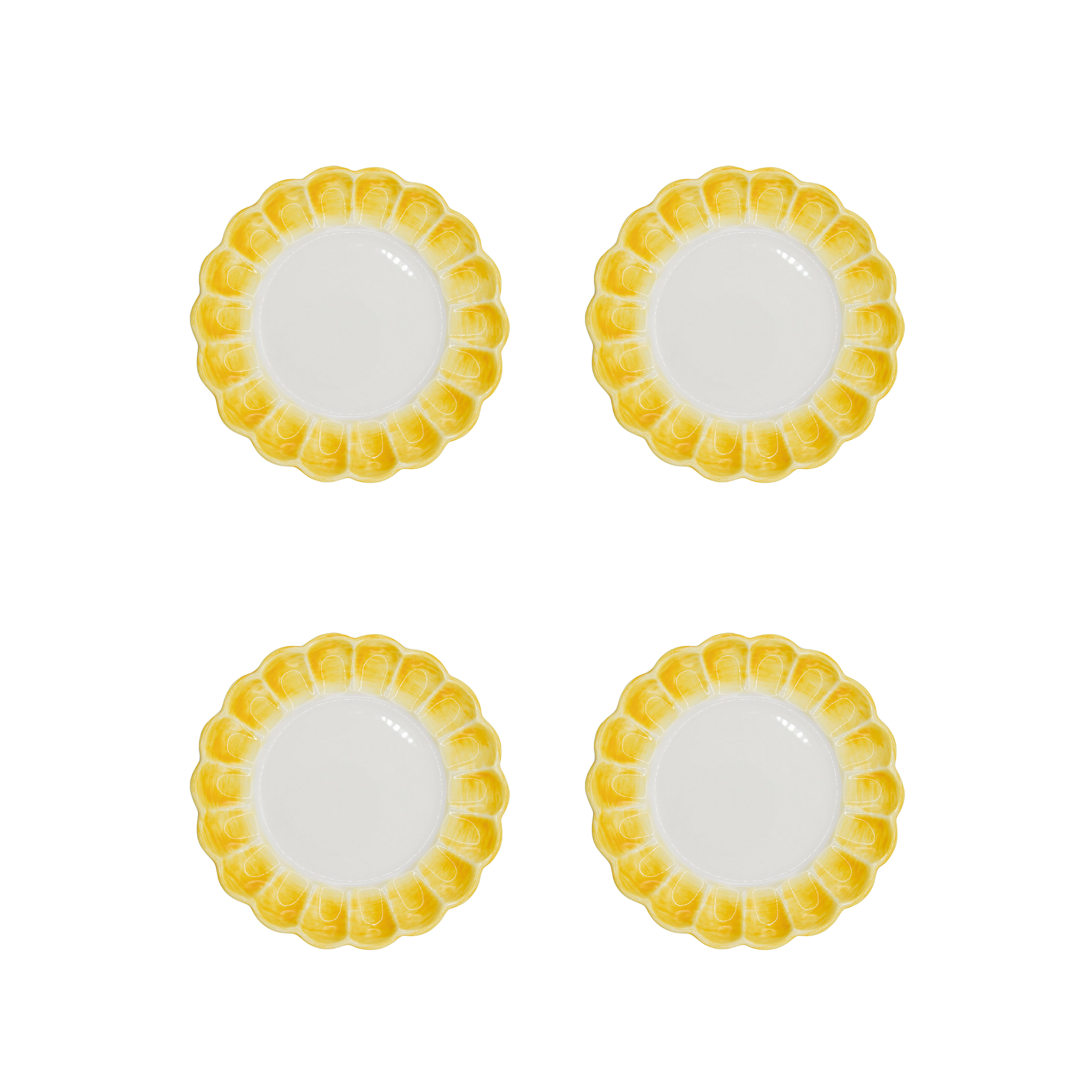 Lido Side Plate, Yellow, Set of 4 - Skye McAlpine Tavola